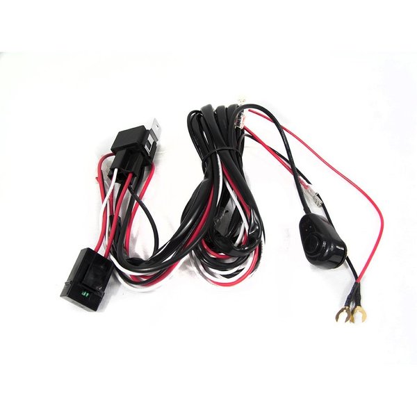 Race Sport Universal Led Light Bar Harness W/ Switch (For Spots, 8-32In Bars) (2 RS-SS-HARN